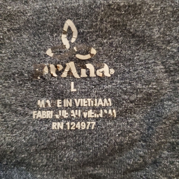 Prana Women's Grey Mid Rise Crop Workout Yoga Leggings‎ Size Large - Picture 5 of 5